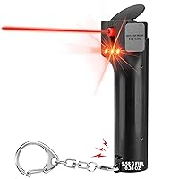 Pepper Spray with Safety Alarm for Women Self Defence, 3-in-1 Personal Defense Keychain, Gel Canister Refillable, Extra Loud Siren and Strobe Lights, Travel Emergency Safe Protection Key Chain Set