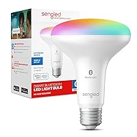 Alexa Light Bulb, BR30, S1 Auto Pairing with Alexa Devices, Smart Flood Light Bulb that Work with Alexa, Multicolor Dimmable, E26,RGBW Lights, 65W Equivalent Recessed, No Hub Required, 1-Pack