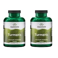 Swanson Premium Brand Turmeric Whole Root Powder 720 mg, 240 Capsules-2 Count,