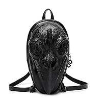 3D Skull Backpack,3D Skull Bird With Sharp Pointed Beak Small Backpack
