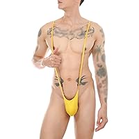 Mens Sexy Bodysuit Strap Thong V Sling Stretch Jockstrap Leotard Swimsuit Adjustable Strap Underwear Mankini