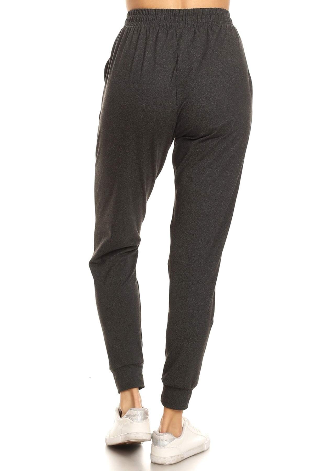 Leggings Depot Women's Relaxed-fit Jogger Track Cuff Sweatpants with Pockets for Yoga, Workout