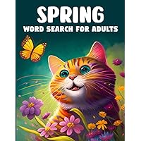 Spring Word Search Large Print: 2000+ Large Print Word Search Puzzle Books For Adults & Seniors To Keep Brain Active | Spring Themed Word Find Puzzle Book for Adults to Enjoy with Family and Friends