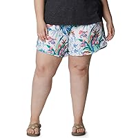 Columbia Women's Plus Size Bogata Bay Printed Stretch Shorts