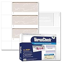 VersaCheck Secure Checks - 750 Blank Business or Personal Wallet Checks - Tan Prestige - 250 Sheets Form #3001-3 Per Sheet
