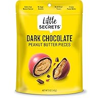 Little Secrets | Chocolate Pieces | Guilt-Free | Colors from Natural Sources (Peanut Butter (5 OZ) 1 Pack)