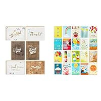 Hallmark Thank You Cards and Birthday Cards Assortment (68 Cards with Envelopes)