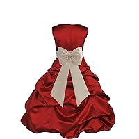 ekidsbridal Wedding Pageant Apple Red Flower Girl Dress Christmas Special Occasions 808t 8