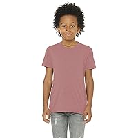 Bella + Canvas Youth Triblend Short-Sleeve T-Shirt XL Mauve Triblend
