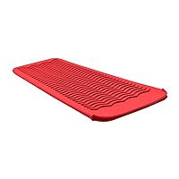 Silicone Heat Resistant Travel Mat Pouch for Hair Straightener,Crimping Iron,Hair Curling Iron,Hair Curling Wand,Flat Iron,Hair Waving Iron and Hot Hair Styling Tools (RED) 1 Pack