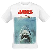 Jaws T-Shirt Poster Size S Heroes Shirts