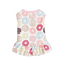 Dogs Cute Print Dress with Traction Rings Dogs Skirt Spring Comfortable Dresses Lovely Dogs Cats Skirt Dog Skirts for Small Dogs Girl Dog Skirts for Large Dogs Girl Dog Skirt with