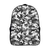 Military Camouflage 16 Inch Backpack Adjustable Strap Daypack Double Shoulder Backpack Business Laptop Backpack for Hiking Travel
