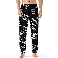 How You Doin Mens Pajamas Pants Lightweight Pjs Lounge Pants Loungewear with Elastic Waistband