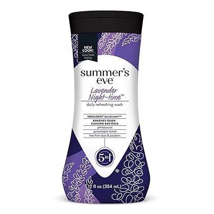 Summer's Eve Lavender Night-time Daily Refreshing All Over Feminine Body Wash, Removes Odor, pH balanced, 12 fl oz