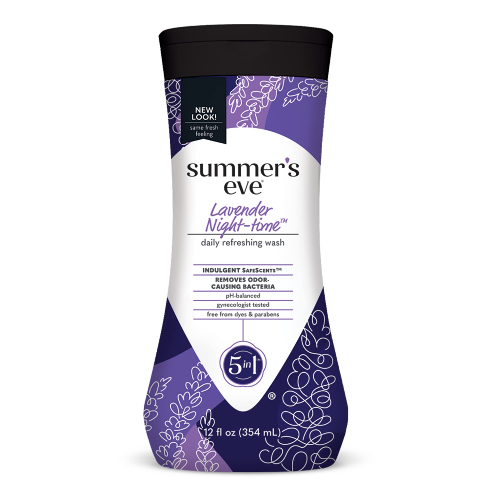 Summer's Eve Lavender Night-time Daily Refreshing All Over Feminine Body Wash, Removes Odor, pH balanced, 12 fl oz