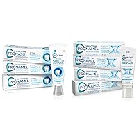 Sensodyne Pronamel Active Shield Whitening Enamel Toothpaste & Intensive Enamel Repair Toothpaste for Sensitive Teeth and Cavity Protection, Whitening Toothpaste