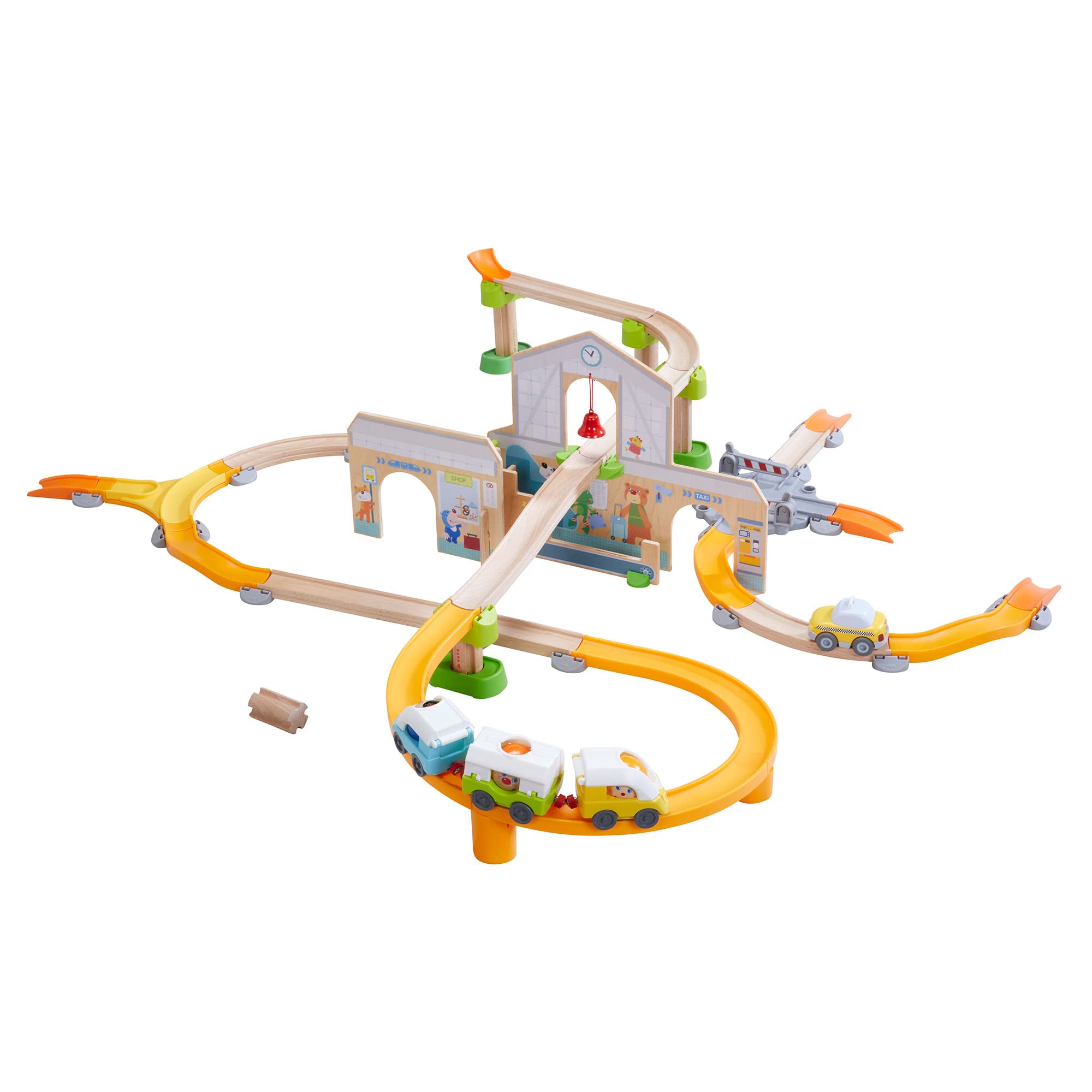 HABA Kullerbü 306745 Playway Station First Marble Run Basic Packs from 2 Years, Colourful