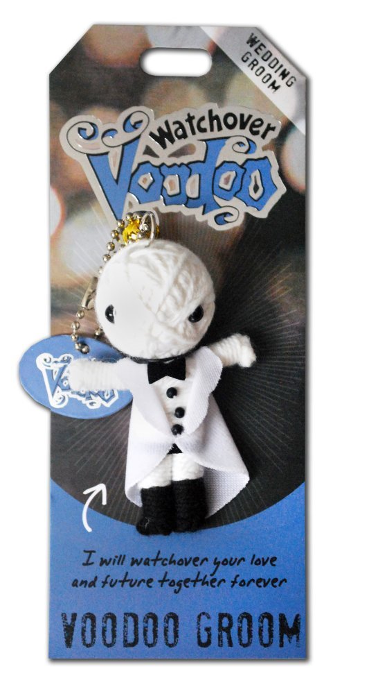 Watchover Voodoo - String Voodoo Doll Keychain – Novelty Voodoo Doll for Bag, Luggage or Car Mirror - Groom Multicolor Voodoo Keychain, 5 inches (108010083)