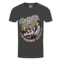 Aerosmith 'Get Your Wings Cheetah' (Charcoal) T-Shirt (Large)