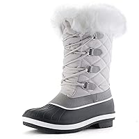 mysoft Women's Waterproof Winter Boots, Warm Insulated Snow Boots for Outdoor