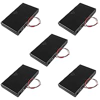 5pcs 8 x 12V AA Battery Holder Case Box with ON/Off Switch and Leads Wire Cover