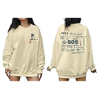 FLOYU Women SOS Album Sweatshirt Album Tracklist Tops R&B Hip Hop Long Sleeve Shirt