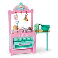 American Girl WellieWishers 14.5-inch Doll Birthday Cupcake Kitchen Playset with Oven and Baking Equipment, For Ages 4+