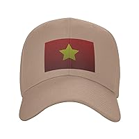 Flag of North Vietnam Knitting Effect Baseball Cap for Men Women Dad Hat Classic Adjustable Golf Hats