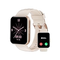 RUIMEN Smart Watch, iPhone & Android Compatible, Call Function, 1.85 Inch Large Screen, 100+ Exercise Modes, Games, Menstrual Cycle Management, Sleep Monitor, Gmail, Incoming Calls & Message