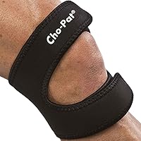 Dual Action Double-Layer Adjustable Knee Strap, Pain Relief for Chondromalacia, Osgood Schlatter’s, Tendonitis, and Meniscus Tears, Large