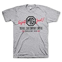 MG Officially Licensed Cars Co. - England Mens T-Shirt (Heather Grey), XL
