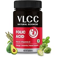 Natural Science Folic Acid with Iron, Zinc & Vitamin C for Energy - 60 Tablets (1)