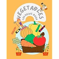 VEGETABLES COLORING BOOK (Italian Edition)