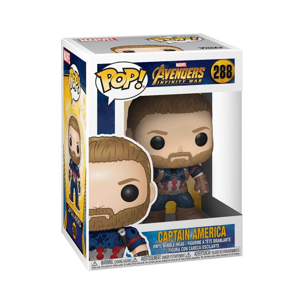 Funko Marvel: Marvel Avengers Infinity War - Captain America - Collectible Vinyl Figure - Gift Idea - Official Merchandise - for Kids & Adults - Movies Fans - Model Figure for Collectors and Display