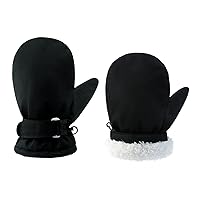 RAOEXI Toddler Infant Winter Mittens Lined with Fleece Easy-on Baby Boy Girls Warm Gloves Outdoor