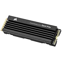 Corsair MP600 PRO LPX 1TB M.2 NVMe PCIe x4 Gen4 SSD - Optimised for PS5 (Up to 7,100MB/sec Sequential Read & 5,800MB/sec Sequential Write Speeds, High-Speed Interface, Compact Form Factor) Black