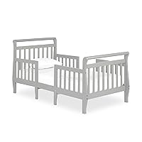 Emma 3-In-1 Convertible Toddler Bed In Steel Grey, Converts To Two Chairs And-Table, Low To Floor Design, JPMA Certified, Non-Toxic Finishes, Safety Rails