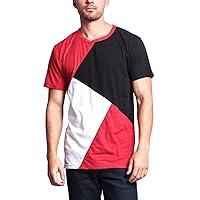 G-Style USA Colorblock Poly Suede Mesh Long Length T-Shirt