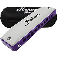 Harmo Polar Diatonic Harmonica Key of C - Harmonic Minor Tuning for Classical, Jazz, Gypsy, Oriental, Lounge and Tango Music, Mouth Organ With Case, Harmonica for Adults, Beginners & Professionals