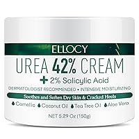 Urea 42% Foot Cream for Dry Cracked Heels, Salicylic Acid, 5.29 Oz, Cracked Heel Repair for Dry Cracked, Callus Remover, nail repair cream, foot lotion for dry cracked feet