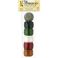 Presencia Finca Perle Cotton Size #8 Thread Sampler Pack for Sashiko, Embroidery, and Quilting (Folk Art)
