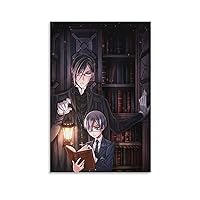 Sebastian Anime Poster Black Butler Poster Decorative Painting Canvas Wall Art Living Room Posters Bedroom Painting 08x12inch(20x30cm)