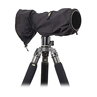 LensCoat Raincoat Rain Cover Sleeve Protection for Camera and Lens, Large (Black) RS LCRSLBK