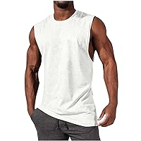 Early Black of Friday Deal Men's Gym Workout Tank Tops Swim Beach Shirts Summer Sleeveless Training T-Shirt Muscle Bodybuilding Athletic Clothes