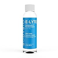 BodyBio Electrolytes for Hydration - 4 oz Concentrate | No Sugar | No Calories | Keto Electrolytes | Dehydration Recovery w. Magnesium + Potassium + Sodium | Relieves Cramps | Elyte