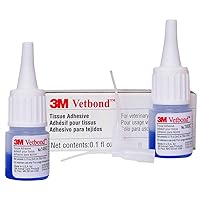 3M Vetbond Tissue Adhesive, 3ml Bottles w/MSDS (2 Bottles)