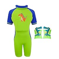 Gogokids Float Swimsuit for Boys Girls, Kids One Piece Swimwear Float Suit for Swimming Trainer