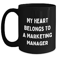 Cute My Heart Belongs To A Marketing Manager | Funny Marketing Manager Gifts for Mother's Day from Husband or Wife