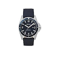 Esprit Men's Arlo Fashion Quartz Watch - ES1G322L0025, Dark Blue, Strap, Dark Blue, Strap